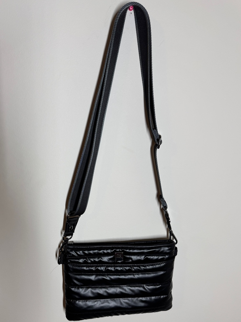 THINK ROYLN Women's Quilted Crossbody Bum Bag Small Blue Pearl Indigo NWT - Picture 2 of 11